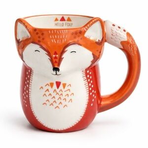 Fox-Shaped Ceramic Mug - Cute 3D Fox Design - NEW